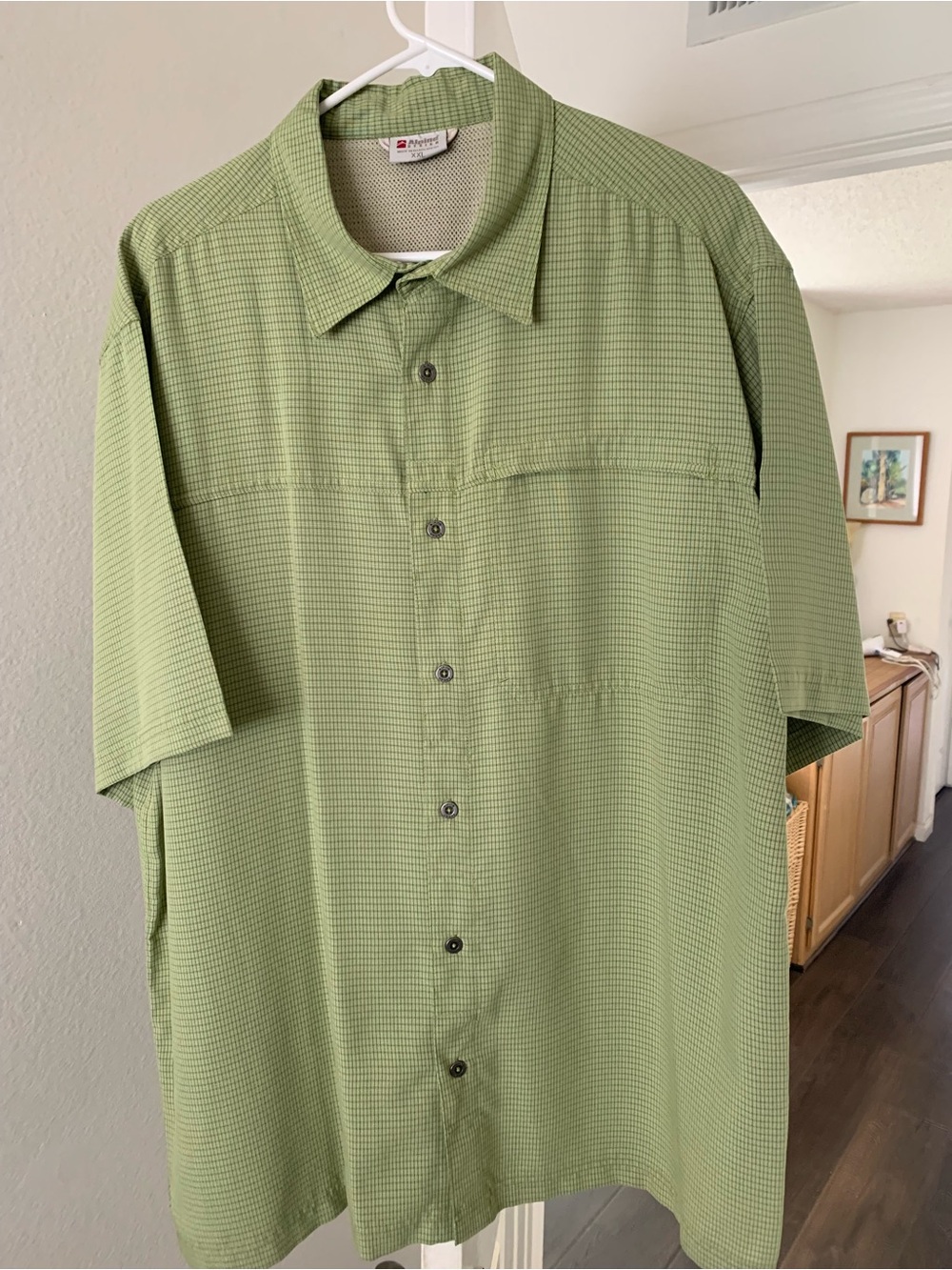 Alpine Light Green Mesh-Lined Shirt